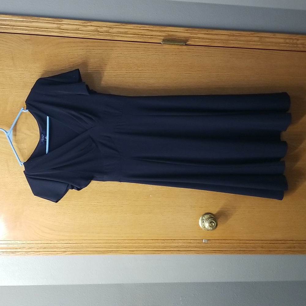 Chaps size small blue dress